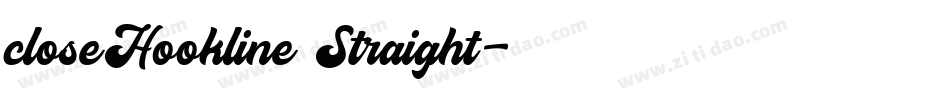 closeHookline Straight字体转换